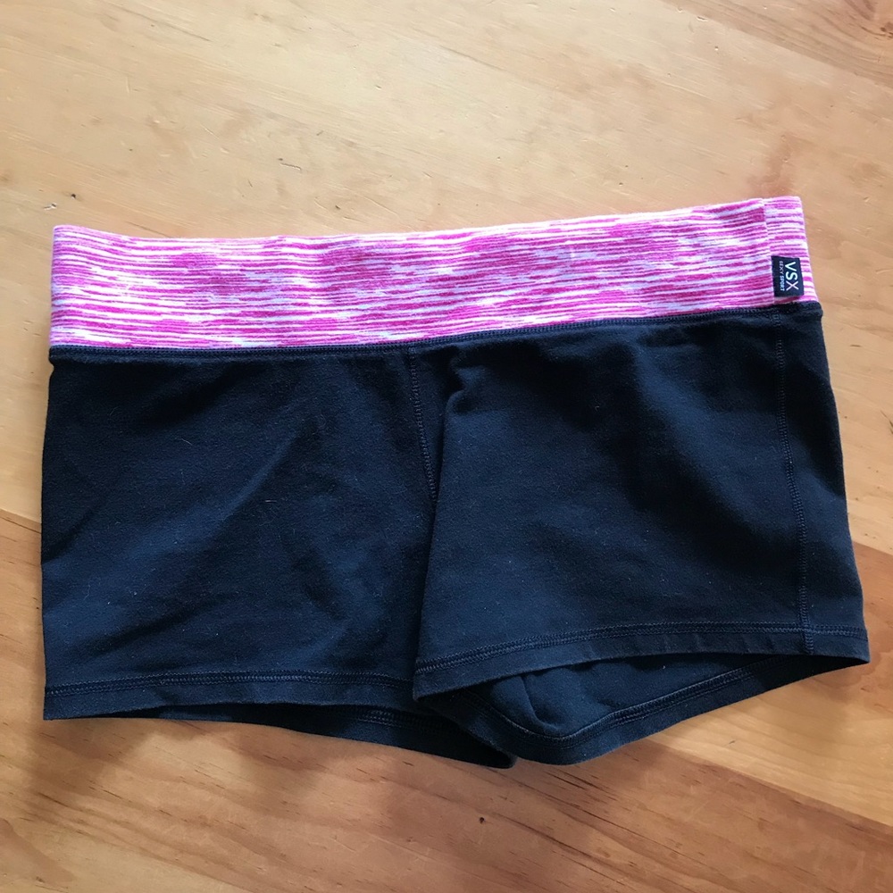 VICTORIA’S SECRET “VSX” workout shorts.